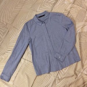 Zara Basic Blue Shirt